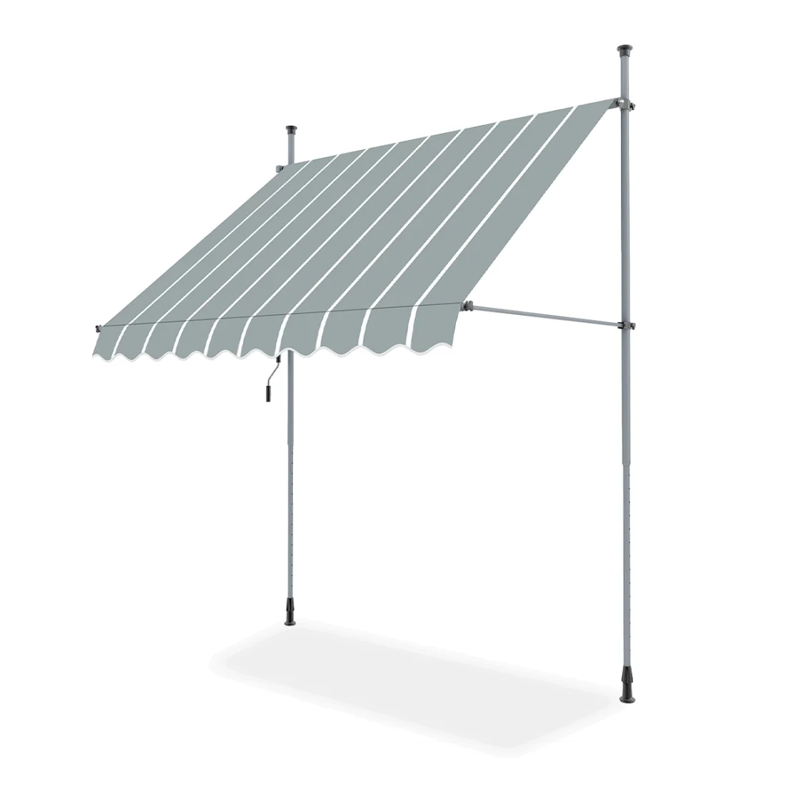 EASY 250x130 MARKIZA BALKONOWA GREY/WHITE (005770)