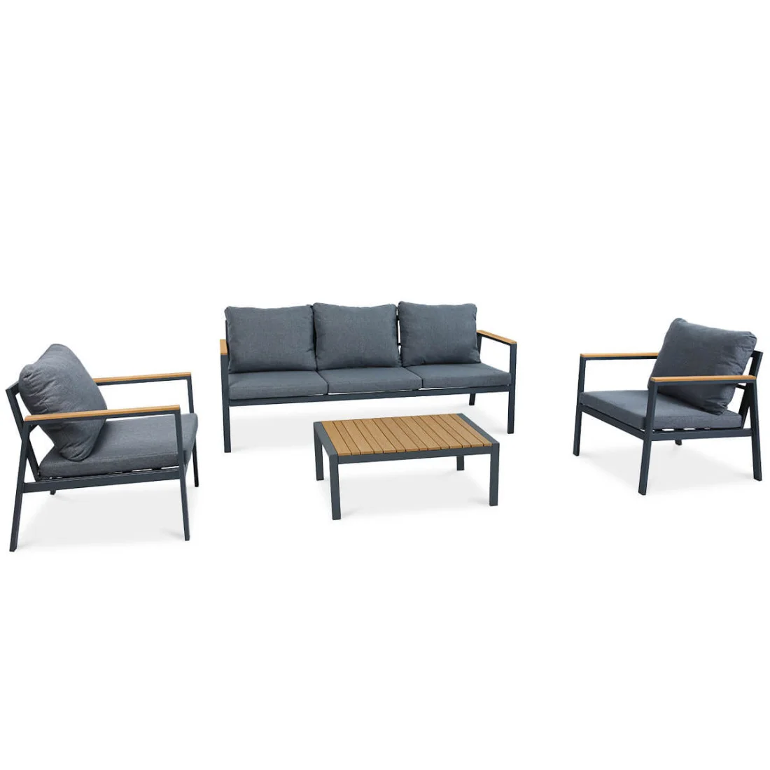 EDISON CAFFE ZESTAW DARK GREY (007289) - obrazek 6