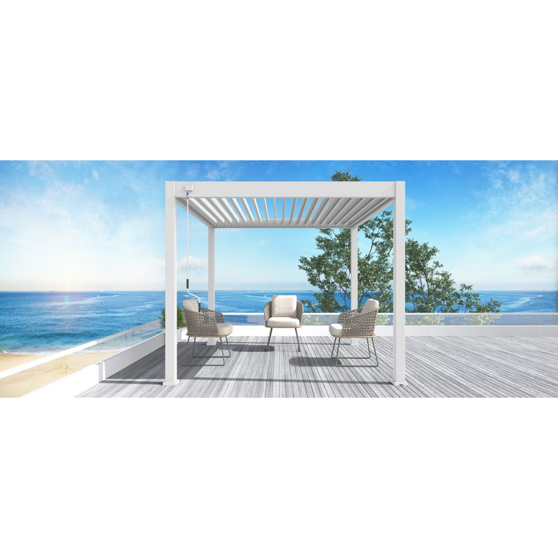 ELEGANCE 3x3 PERGOLA TARASOWA WHITE (005842) - obrazek 3