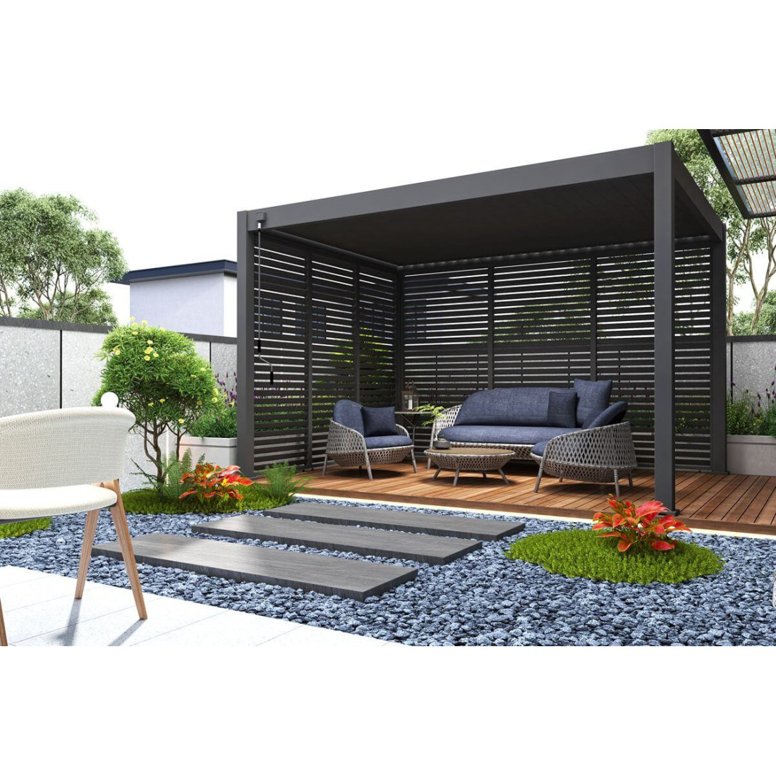 ELEGANCE 3x4 PERGOLA TARASOWA ANTHRACITE (005843) - obrazek 7
