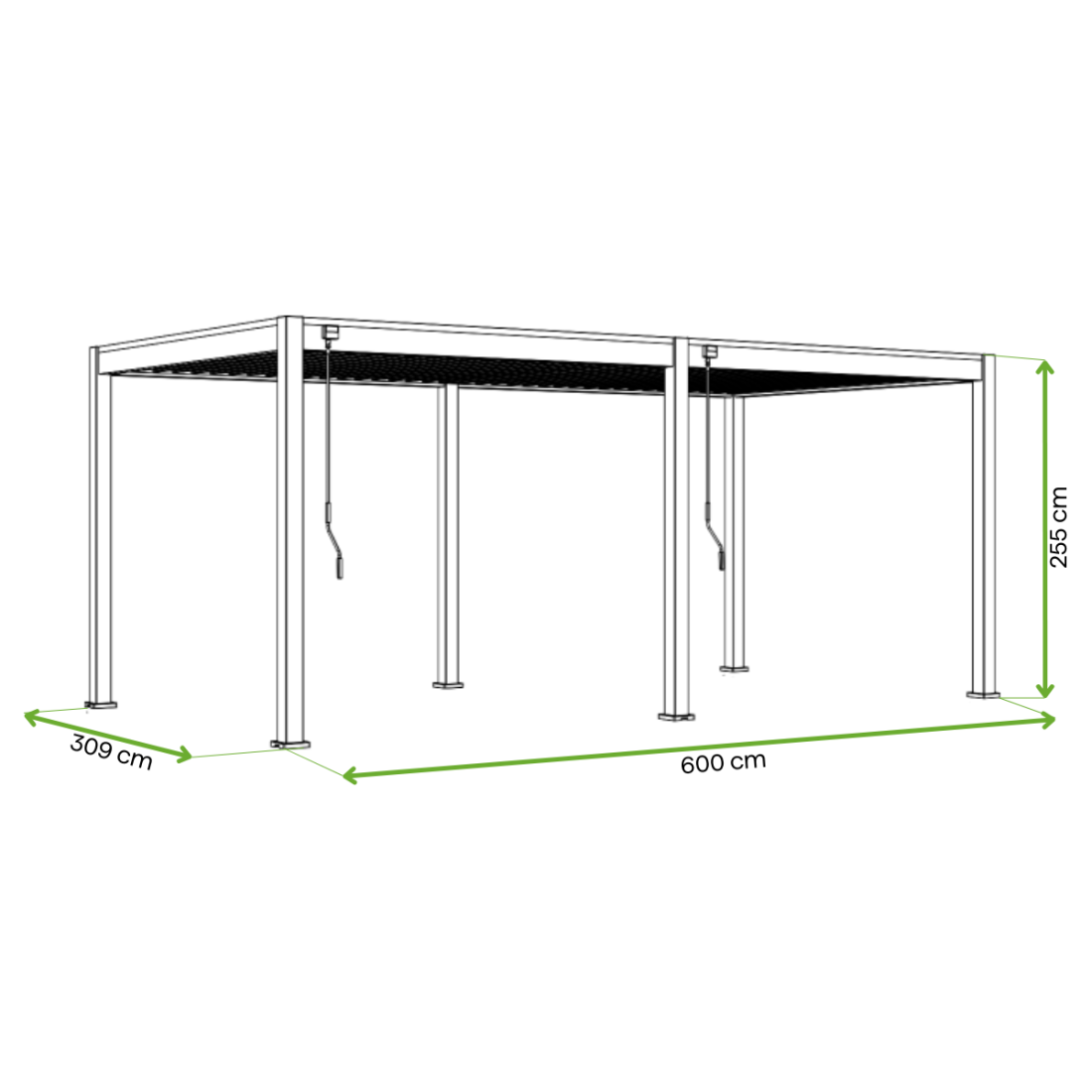 ELEGANCE 3x6 PERGOLA TARASOWA ANTHRACITE/LIGHT GREY (005848) - obrazek 2