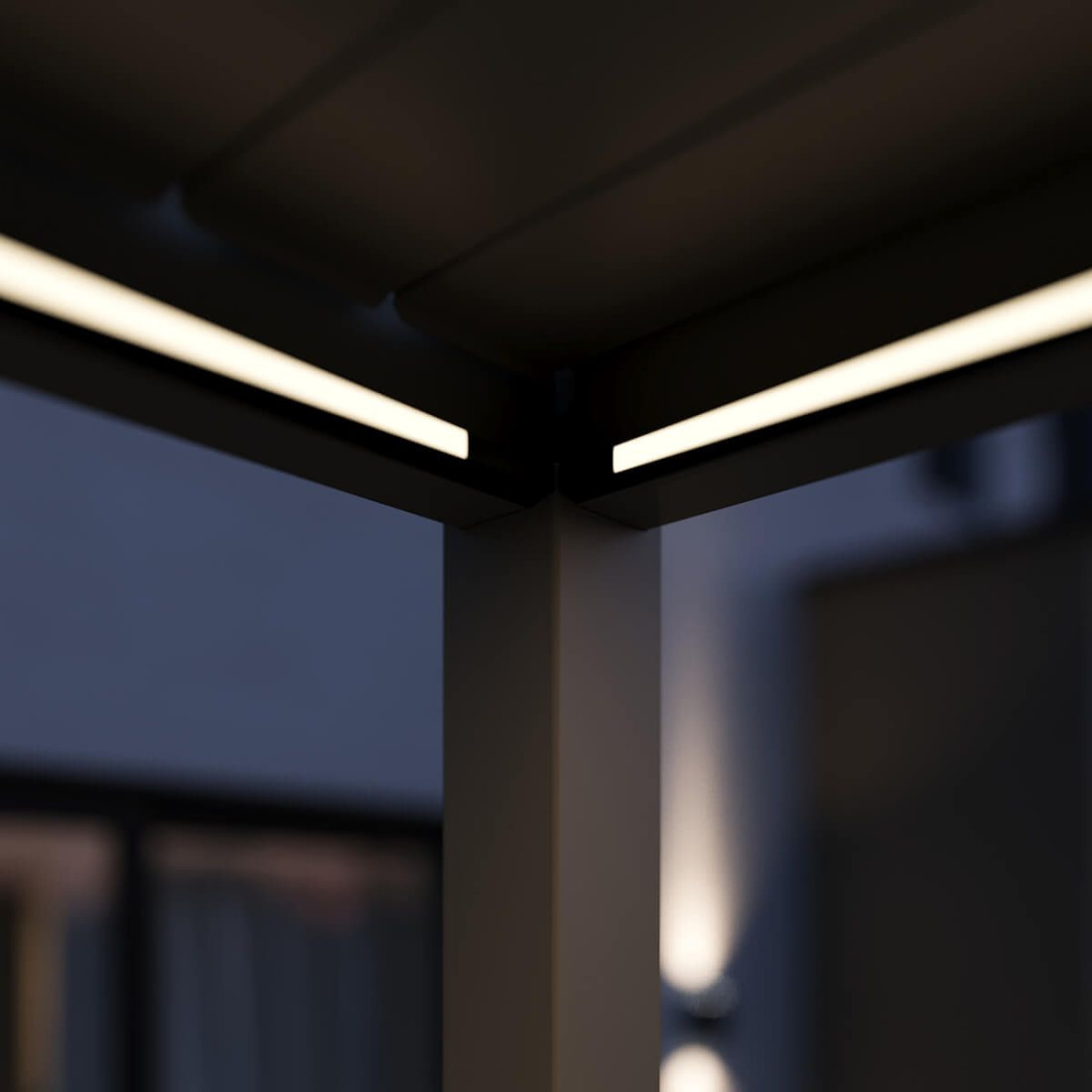 ELEGANCE AUTOMATIC+LED 3x3 PERGOLA TARASOWA TAUPE (005854) - obrazek 6