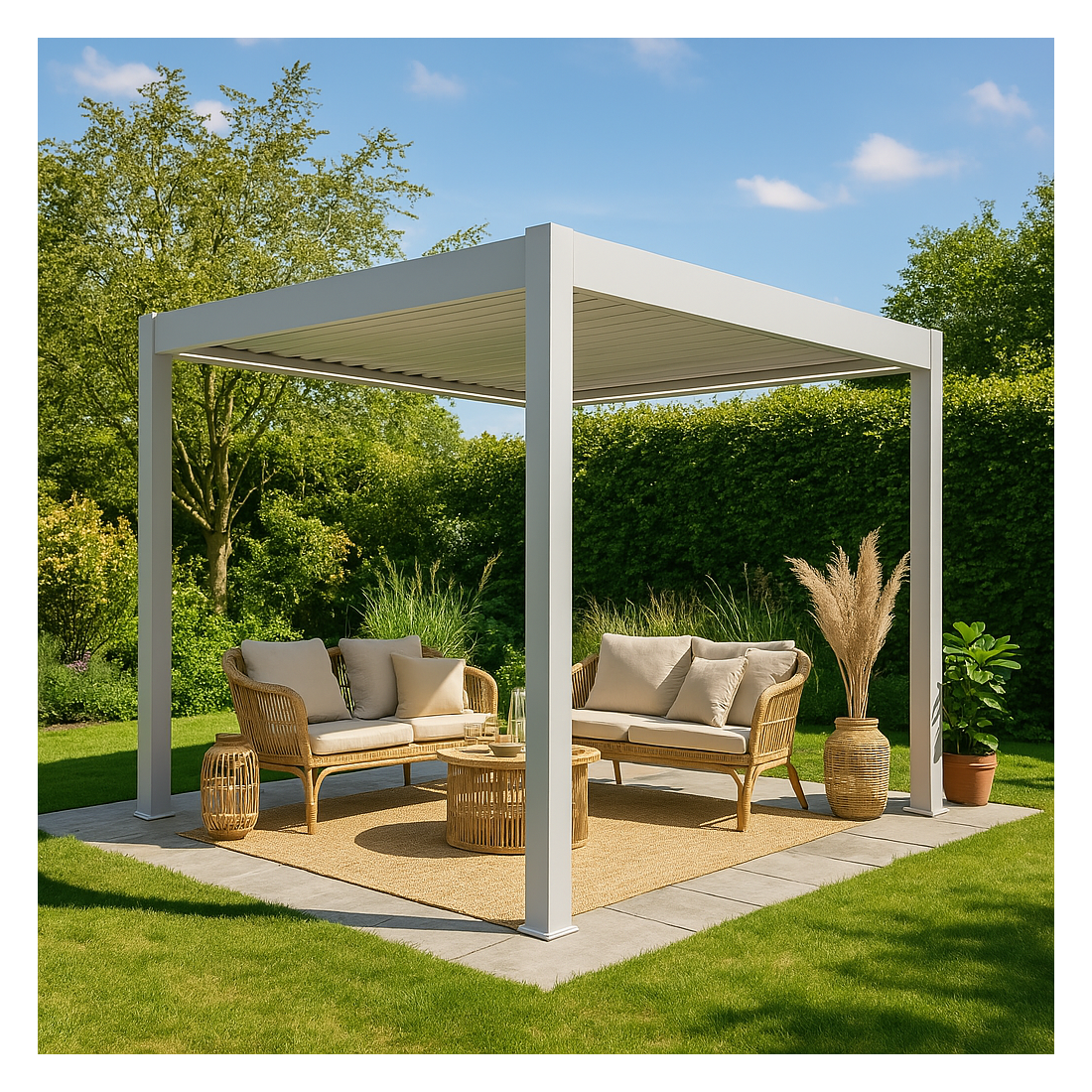 ELEGANCE AUTOMATIC+LED 3x3 PERGOLA TARASOWA WHITE (005855) - obrazek 3
