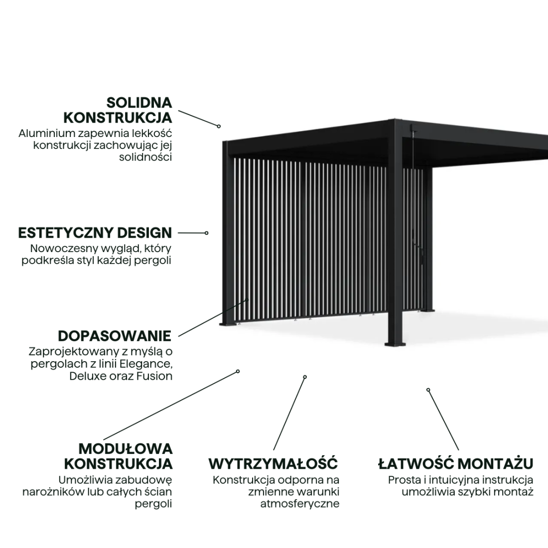 ELEGANCE/DELUXE/FUSION PANEL ŻALUZJOWY PIONOWY 1.3M ANTHRACITE (005915) - obrazek 4