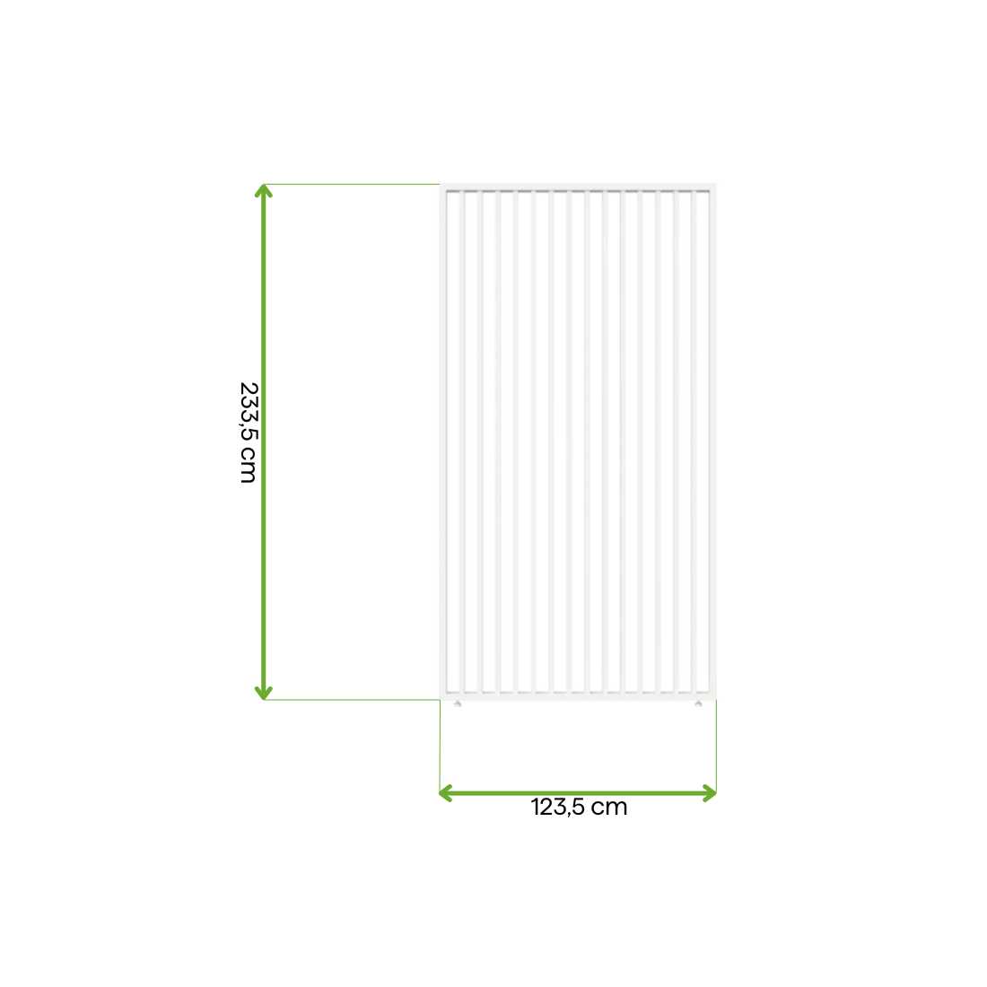 ELEGANCE/DELUXE/FUSION PANEL ŻALUZJOWY PIONOWY 1.3M WHITE (005916) - obrazek 2
