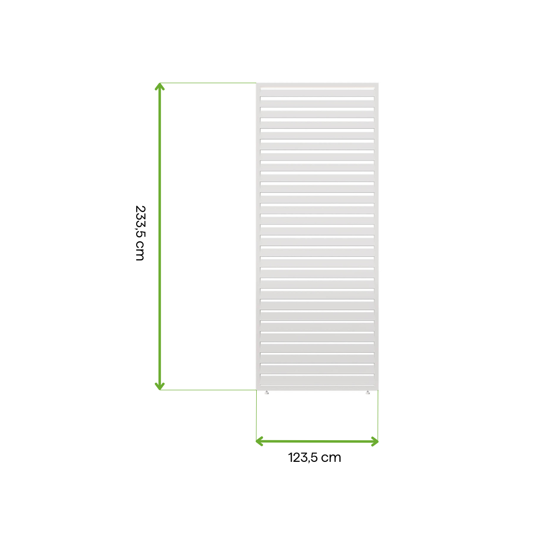 ELEGANCE/DELUXE/FUSION PANEL ŻALUZJOWY POZIOMY 1.3M WHITE (005911) - obrazek 2