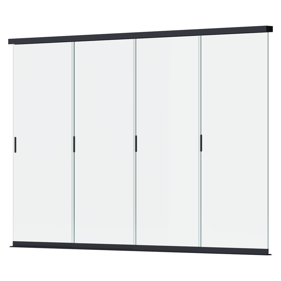 ELEGANCE/DELUXE/FUSION ŚCIANA PANELOWA SZKLANA 4.0M ANTHRACITE (007527)