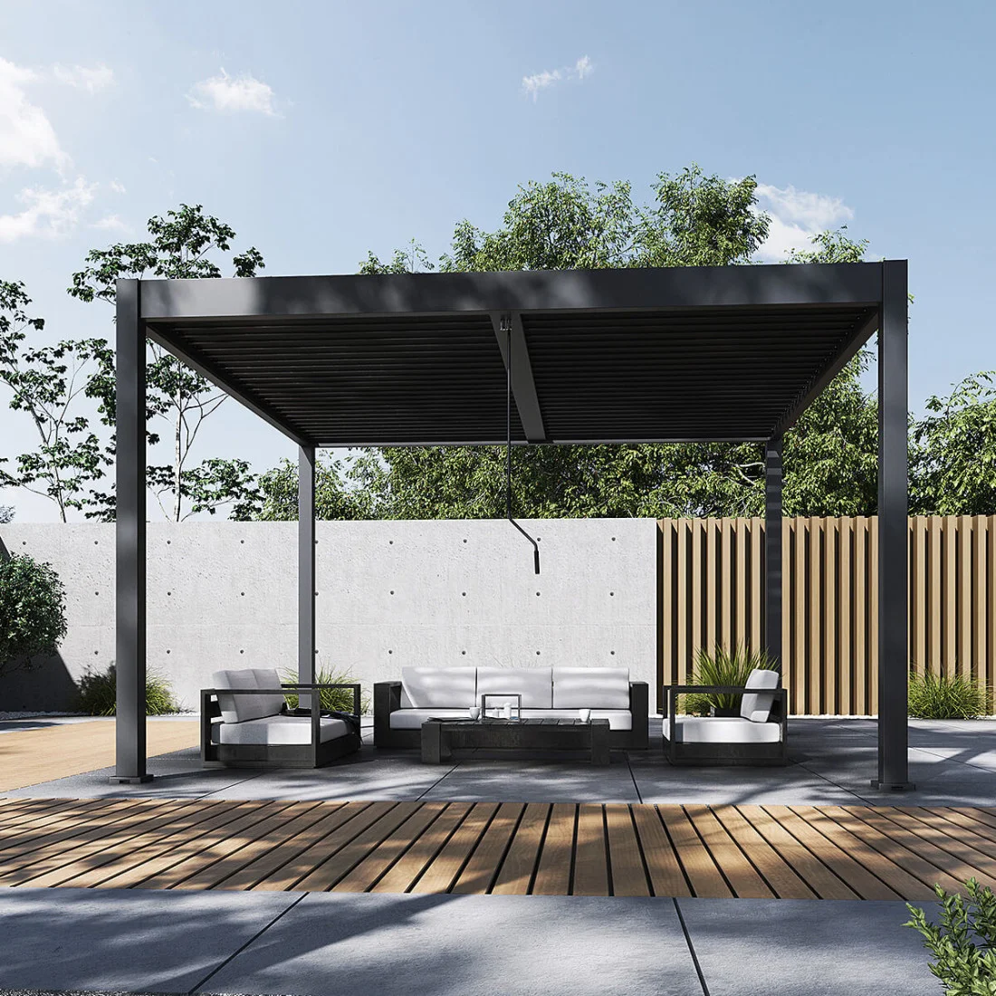 ELEGANCE DUO 4x4 PERGOLA TARASOWA ANTHRACITE (007506) - obrazek 2