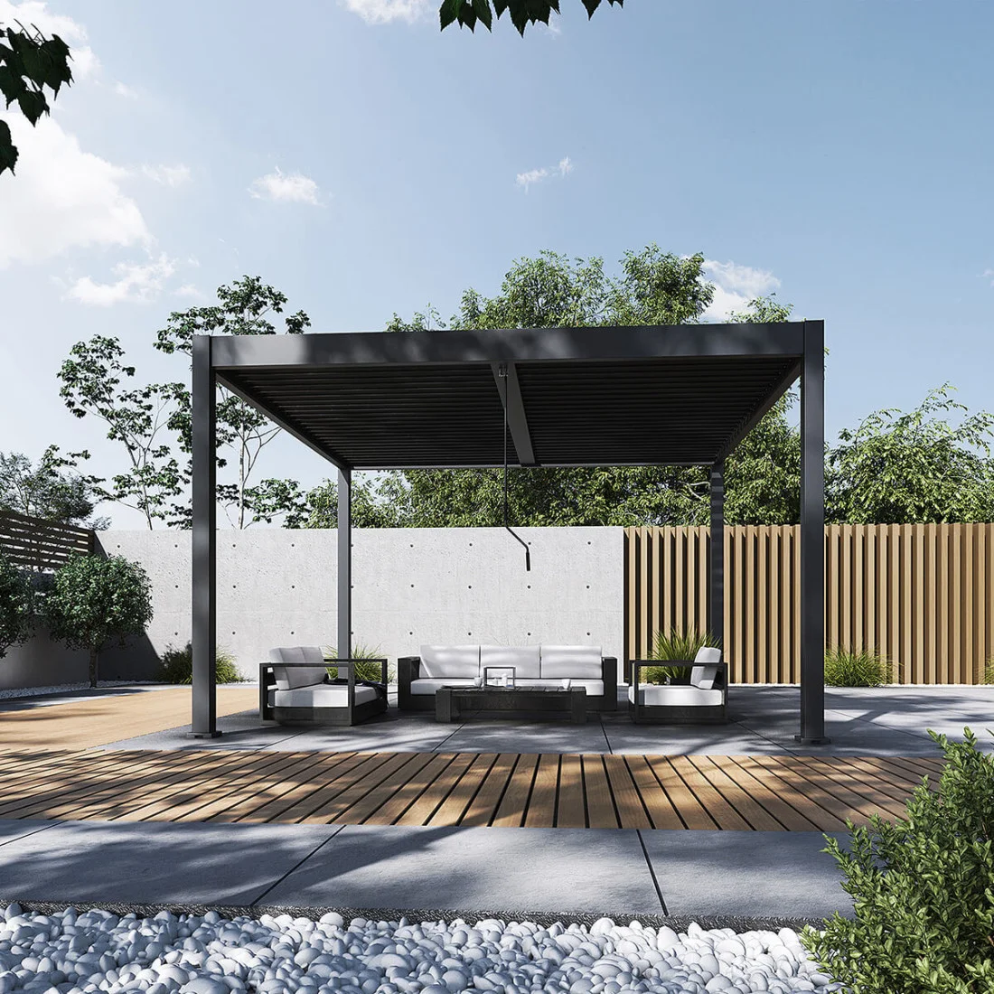 ELEGANCE DUO 4x4 PERGOLA TARASOWA ANTHRACITE (007506) - obrazek 3