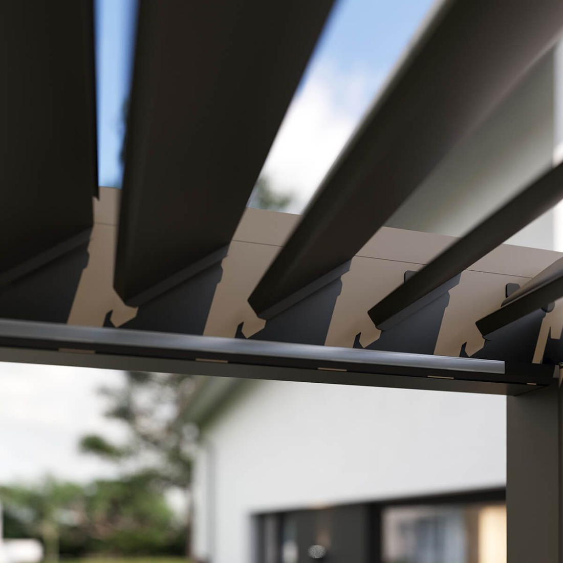 ELEGANCE WALL AUTOMATIC+LED 3x4 PERGOLA TARASOWA TAUPE (005883) - obrazek 6