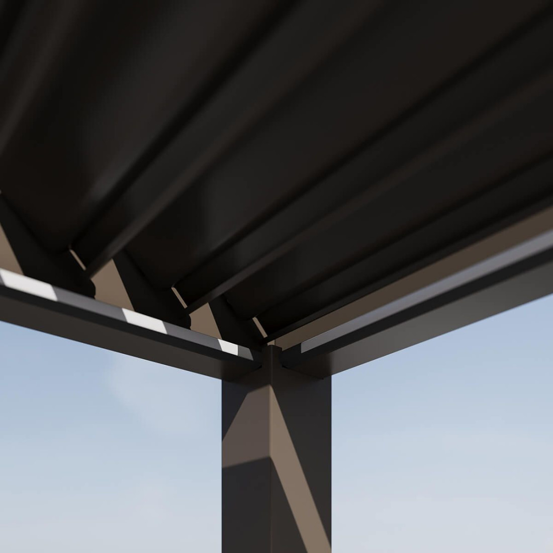 ELEGANCE WALL AUTOMATIC+LED 3x4 PERGOLA TARASOWA TAUPE (005883) - obrazek 7