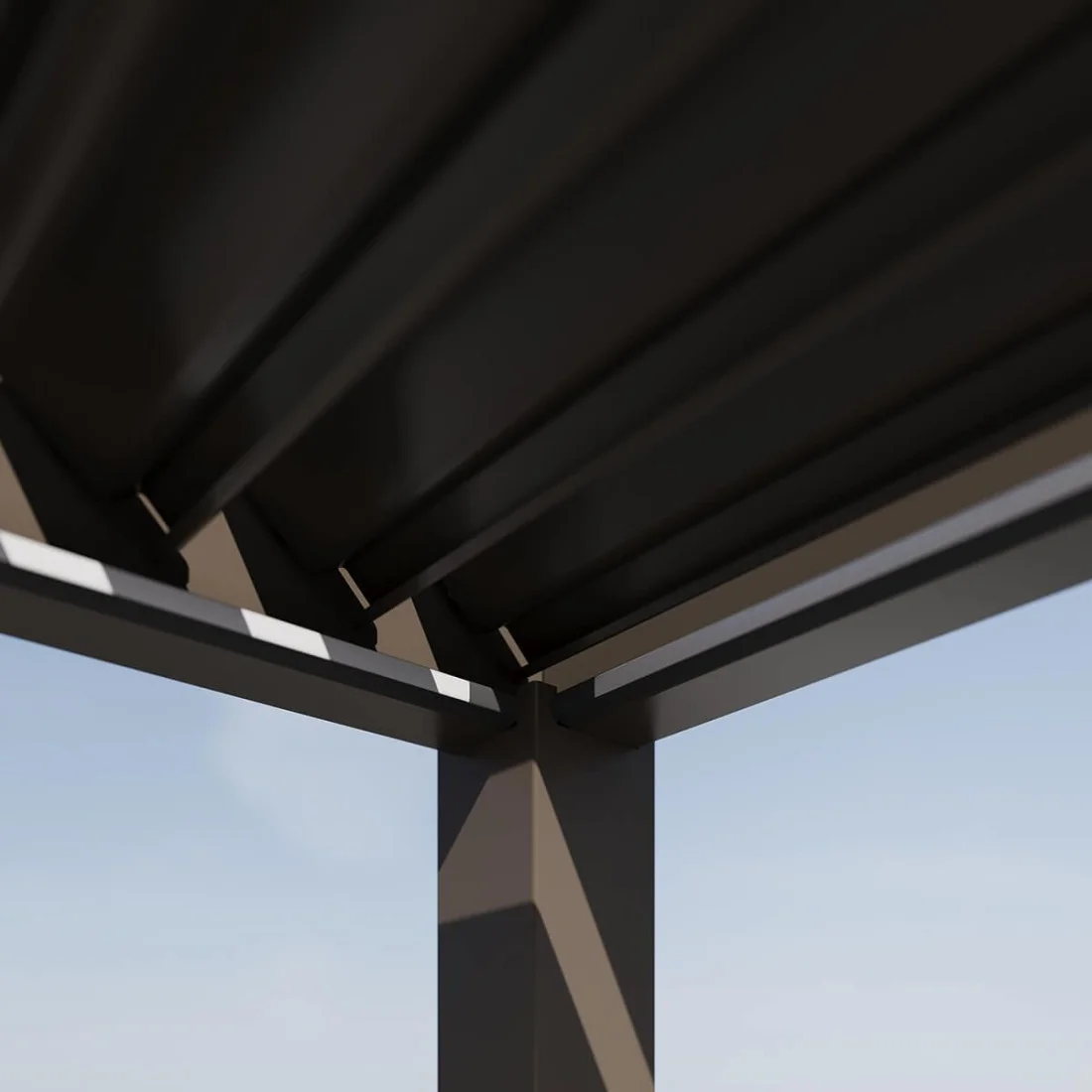 ELEGANCE WALL AUTOMATIC+LED 3x4 PERGOLA TARASOWA TAUPE (005883) - obrazek 7