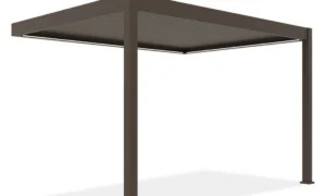 ELEGANCE WALL AUTOMATIC+LED 3x4 PERGOLA TARASOWA TAUPE (005883)