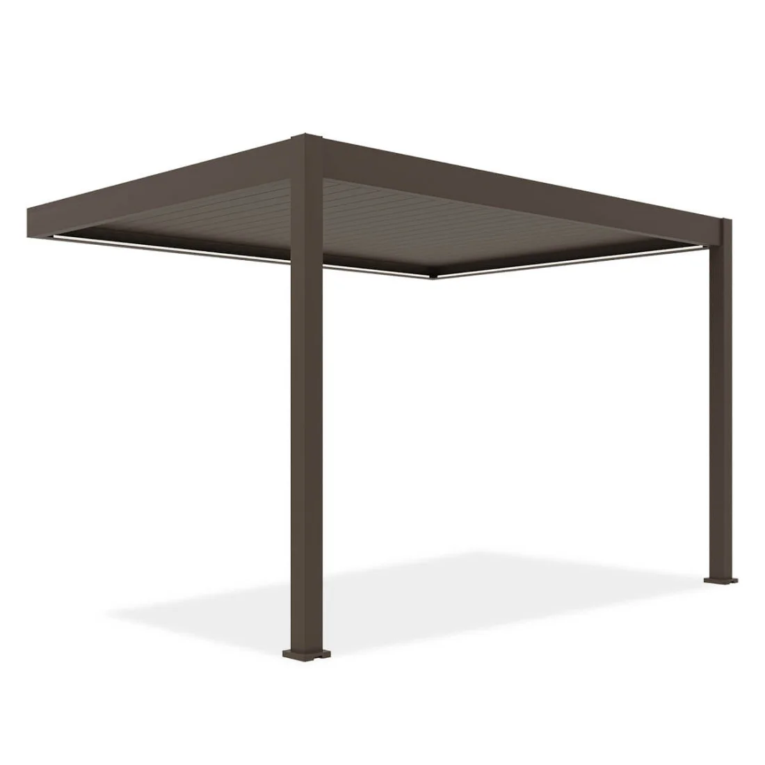 ELEGANCE WALL AUTOMATIC+LED 3x4 PERGOLA TARASOWA TAUPE (005883)