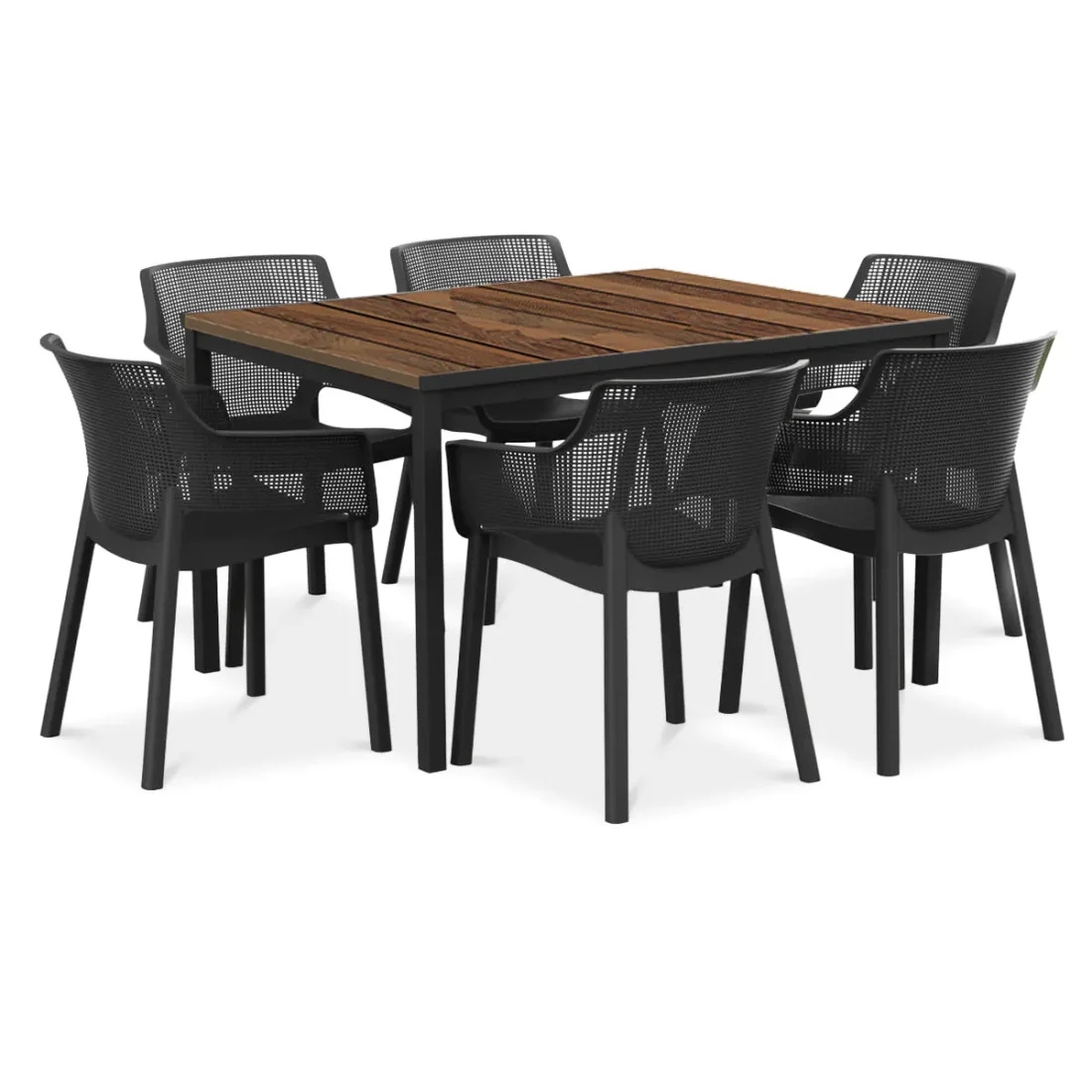 ELISA GRAPHITE/PORTO 160 ZESTAW WALNUT BLACK STEEL (007846)