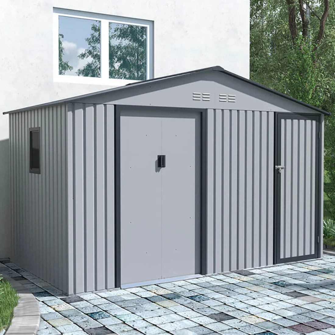 FALCON 11x6 DOMEK METALOWY LIGHT GREY (006742) - obrazek 3