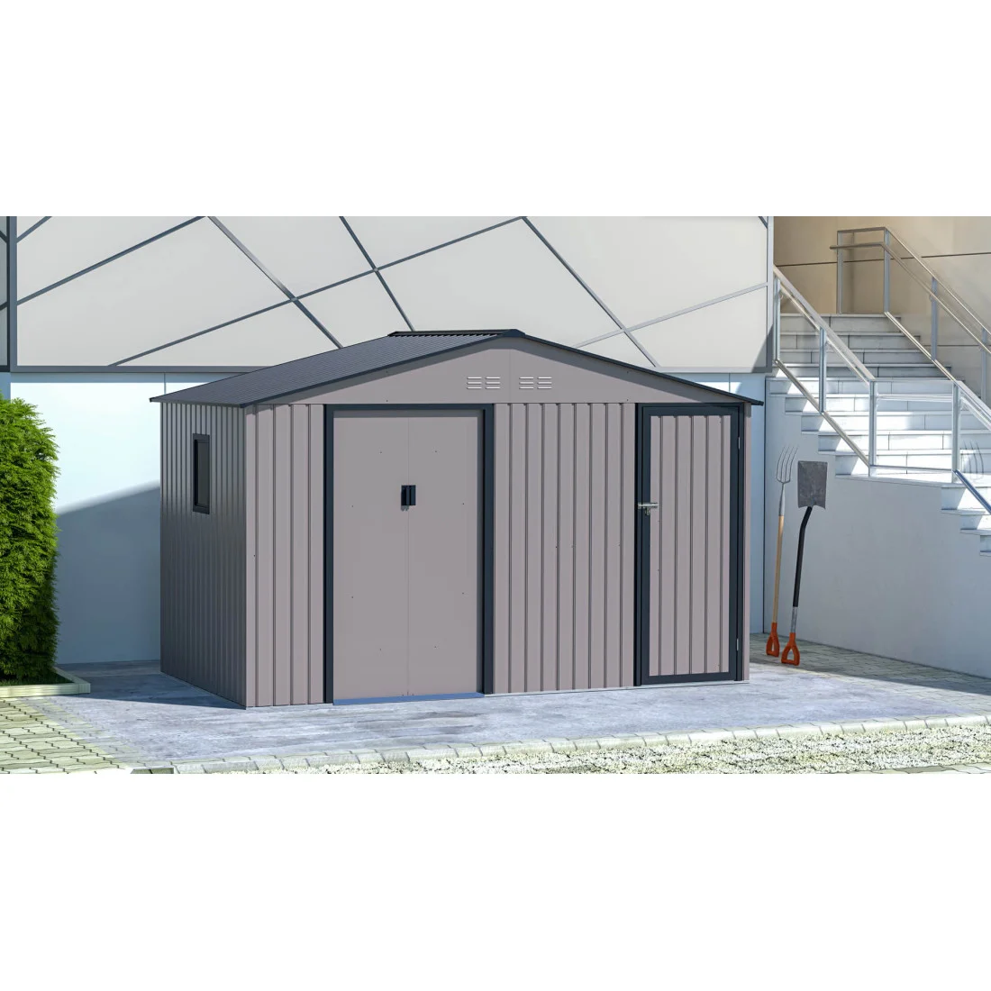 FALCON 11x6 DOMEK METALOWY WARM GREY (004012) - obrazek 3