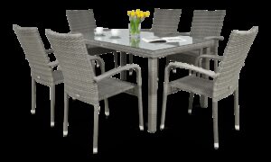 FIESTA/VENECJA 6+1 ZESTAW DOLPHIN GREY (002843)