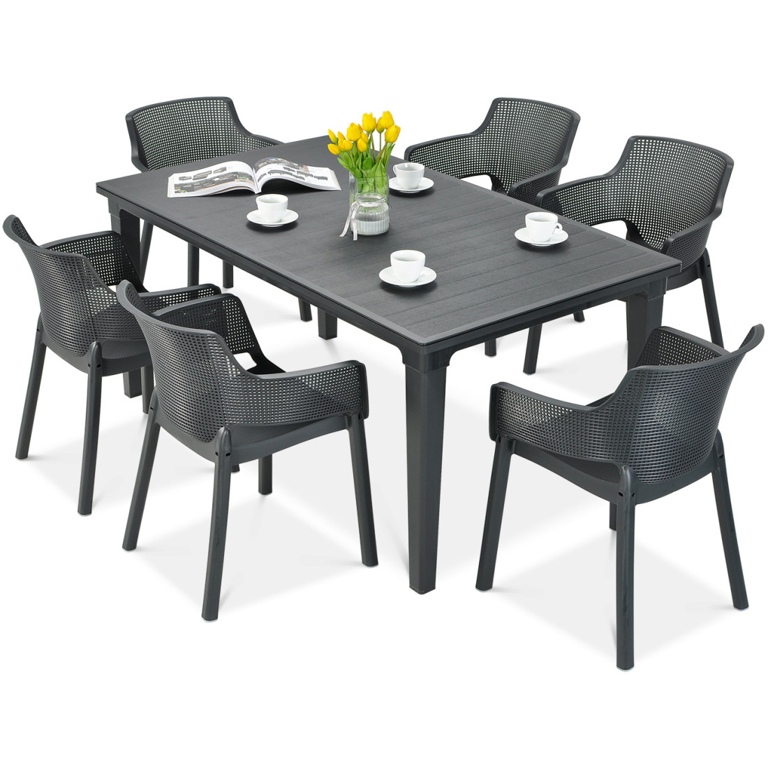 FUTURA 165 STÓŁ ANTHRACITE (000948) - obrazek 5
