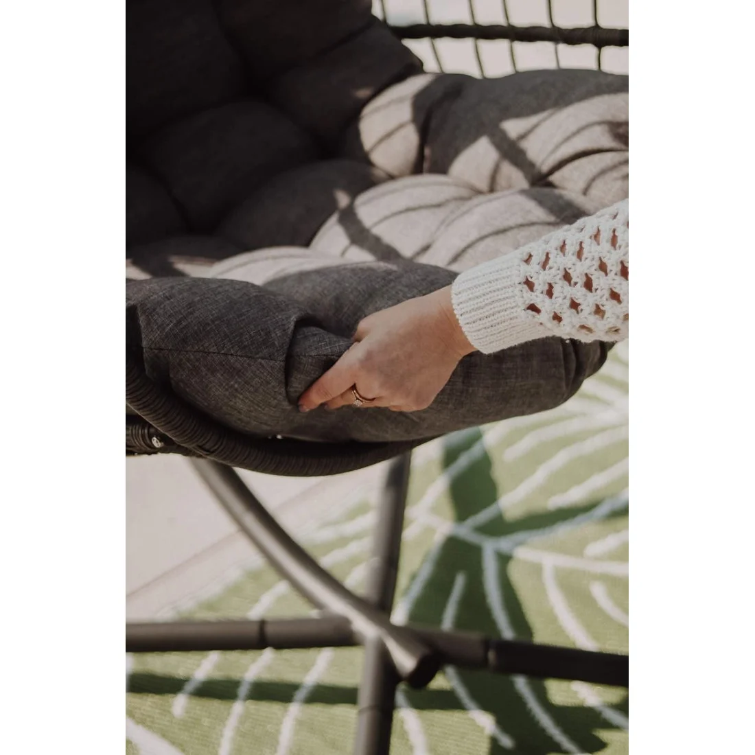 HARMONY FOTEL WISZĄCY GREY (004793) - obrazek 15