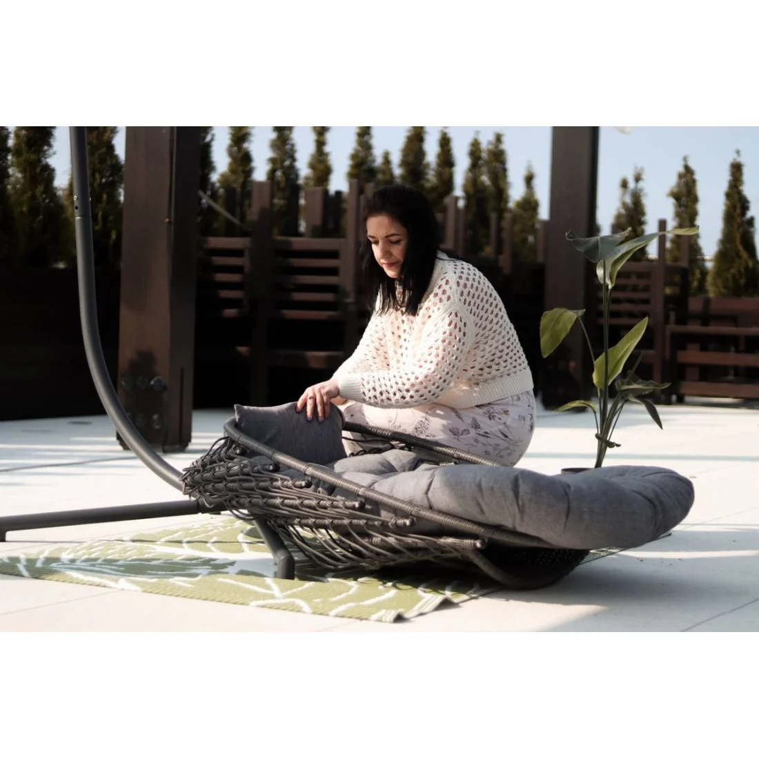 HARMONY FOTEL WISZĄCY GREY (004793) - obrazek 13