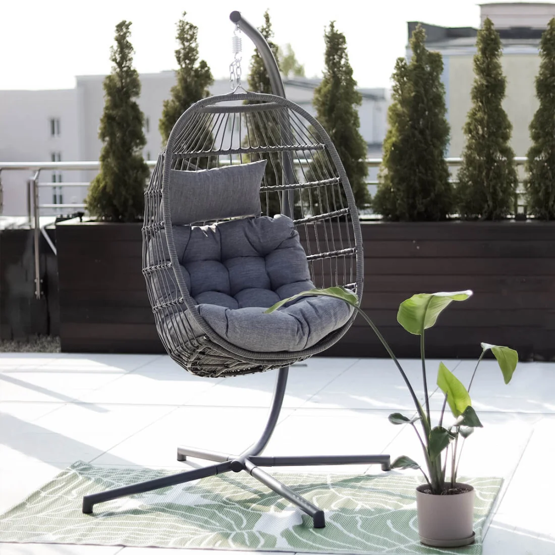 HARMONY FOTEL WISZĄCY GREY (004793) - obrazek 7