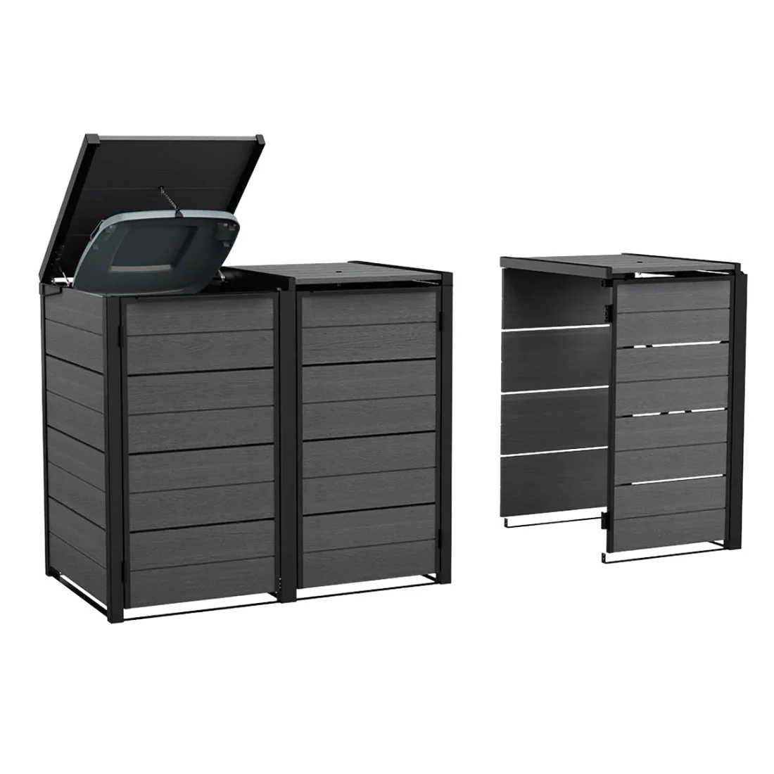 HIDE AWAY 240L ZABUDOWA KOSZY WKŁAD GREY (007676) - obrazek 2