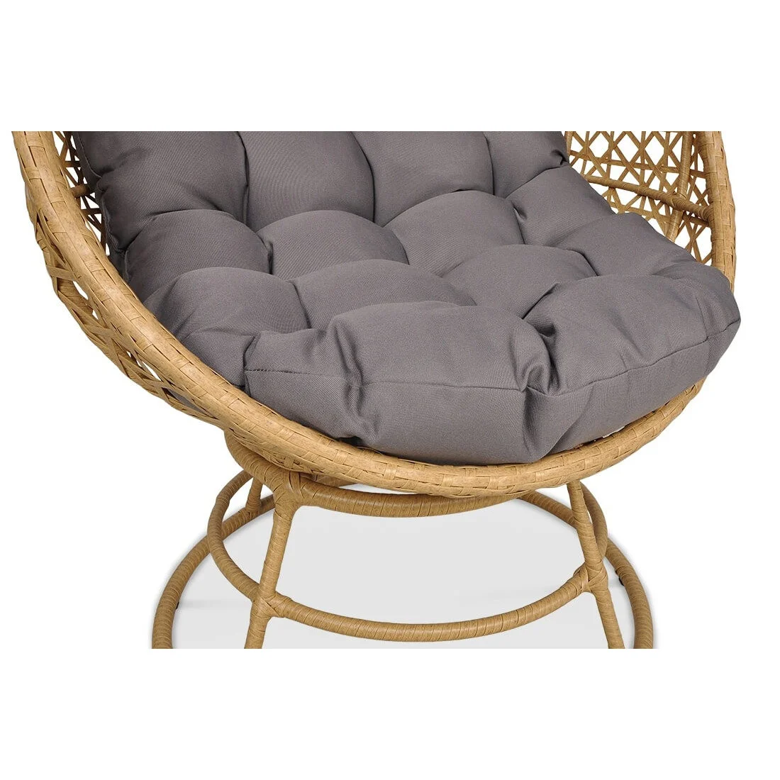 HOLIDAY FOTEL OBROTOWY BEIGE (002761) - obrazek 8