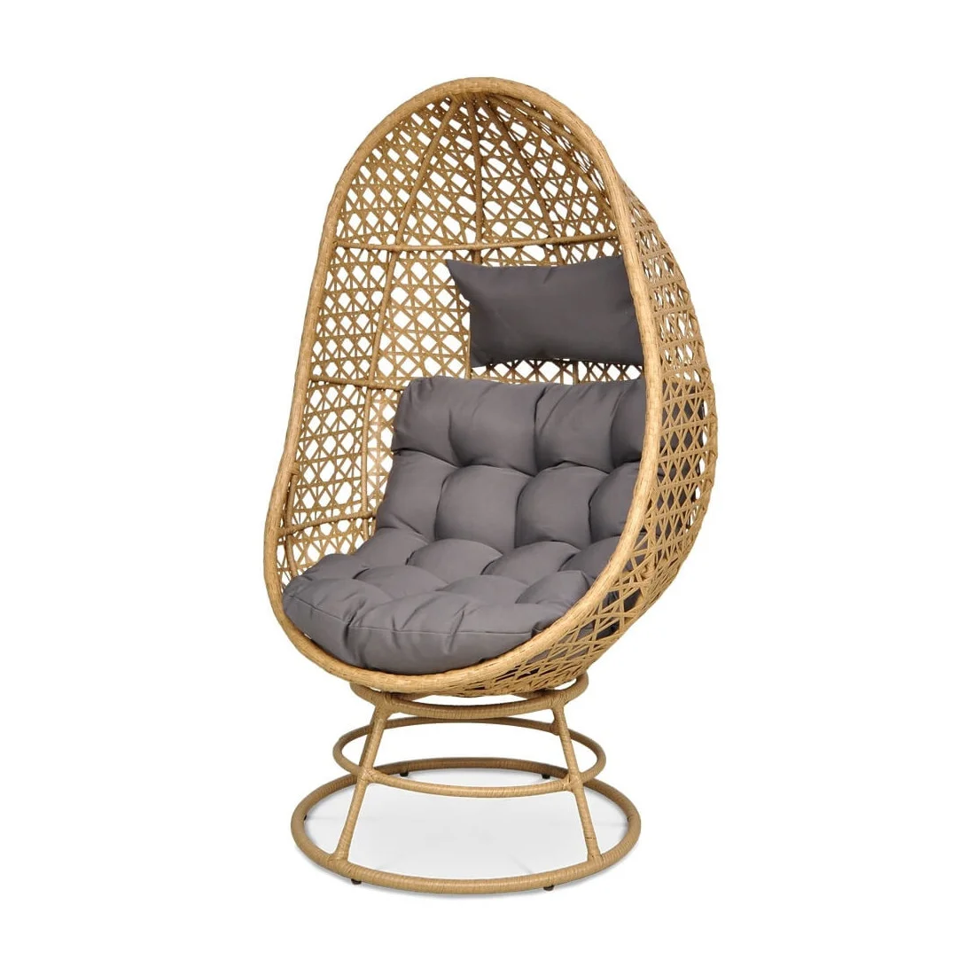 HOLIDAY FOTEL OBROTOWY BEIGE (002761) - obrazek 5