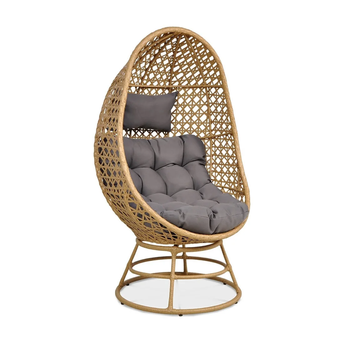 HOLIDAY FOTEL OBROTOWY BEIGE (002761) - obrazek 2