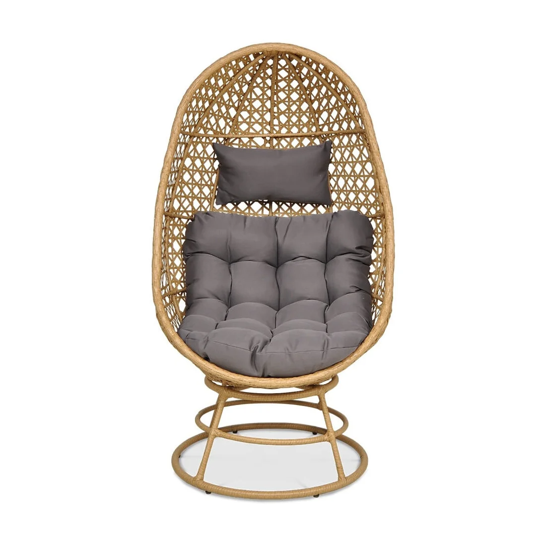 HOLIDAY FOTEL OBROTOWY BEIGE (002761) - obrazek 3