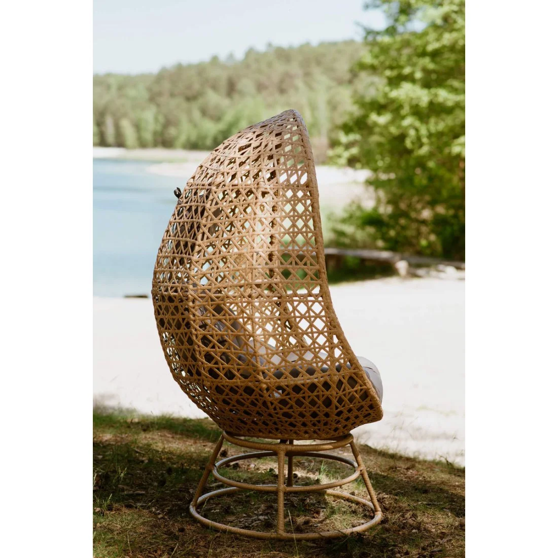 HOLIDAY FOTEL OBROTOWY BEIGE (002761) - obrazek 13