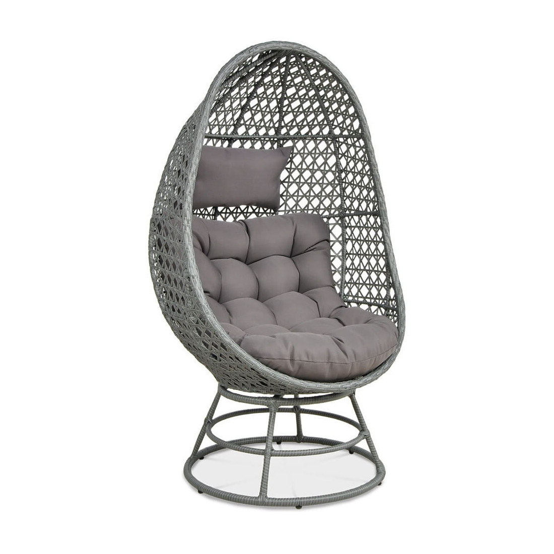 HOLIDAY FOTEL OBROTOWY GREY (002762) - obrazek 2