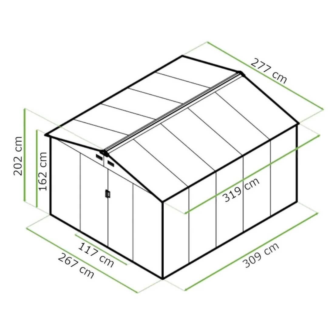 HUDSON 9x10 DOMEK METALOWY OAK/GREY (004098) - obrazek 3