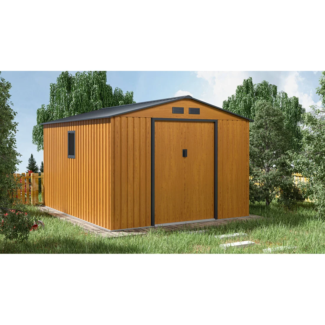 HUDSON 9x10 DOMEK METALOWY OAK/GREY (004098) - obrazek 4