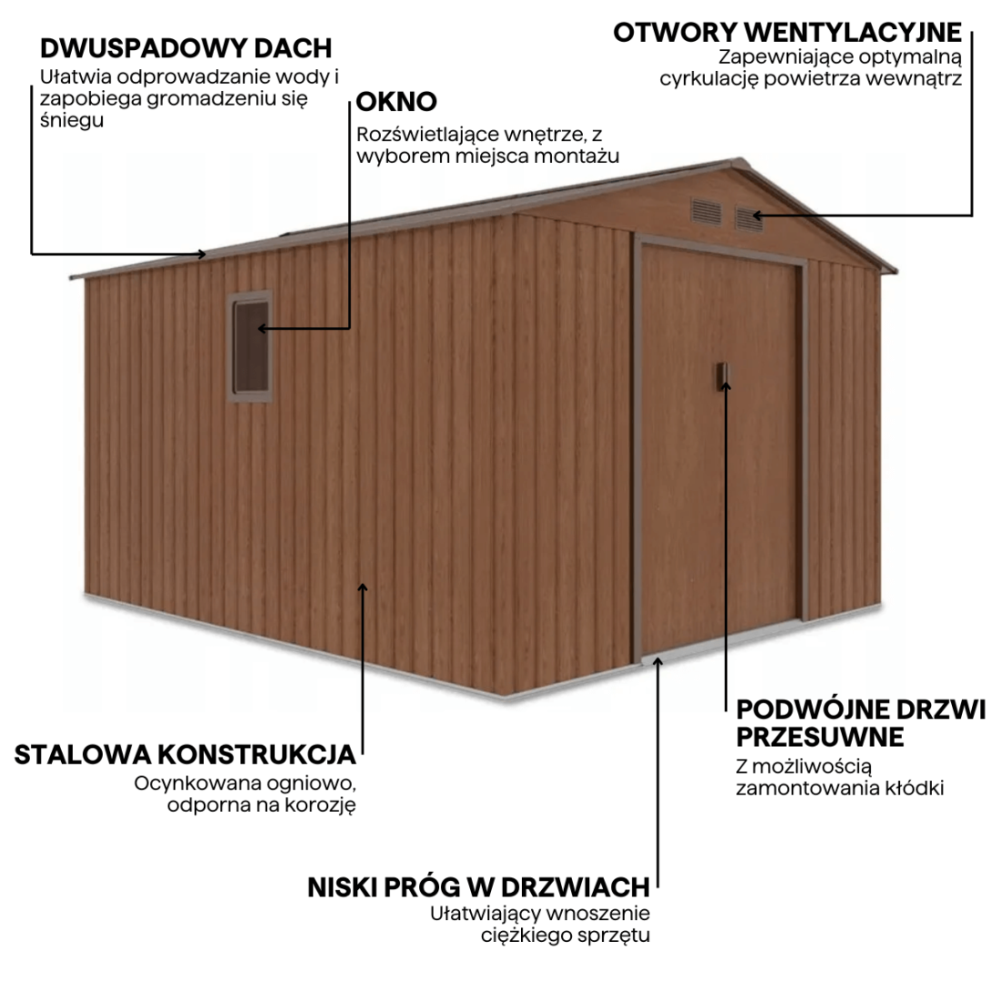HUDSON 9x10 DOMEK METALOWY WALNUT (003393) - obrazek 4