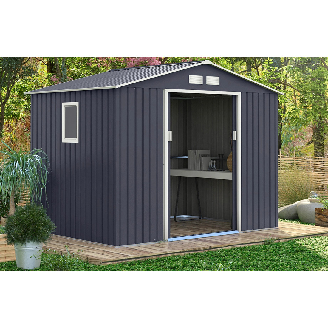 HUDSON 9x6 DOMEK METALOWY COLD GREY (003132) - obrazek 4