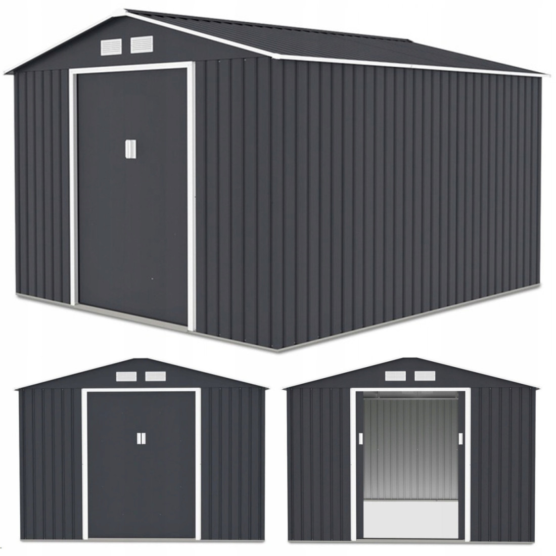 HUDSON 9x6 DOMEK METALOWY COLD GREY (003132)