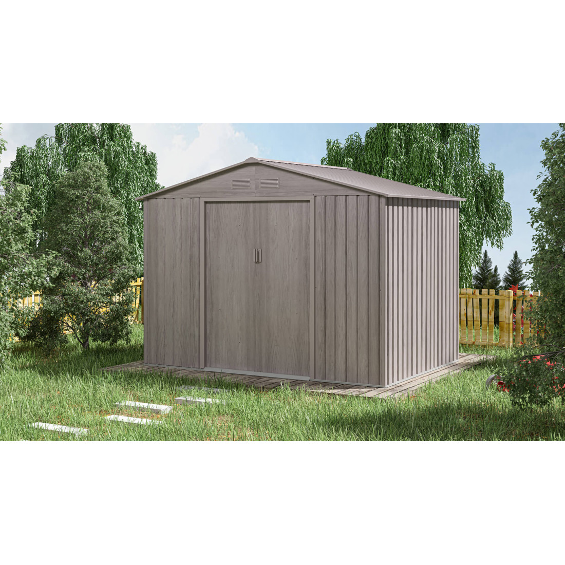 HUDSON 9x6 DOMEK METALOWY LIGHT WOOD (003813) - obrazek 4