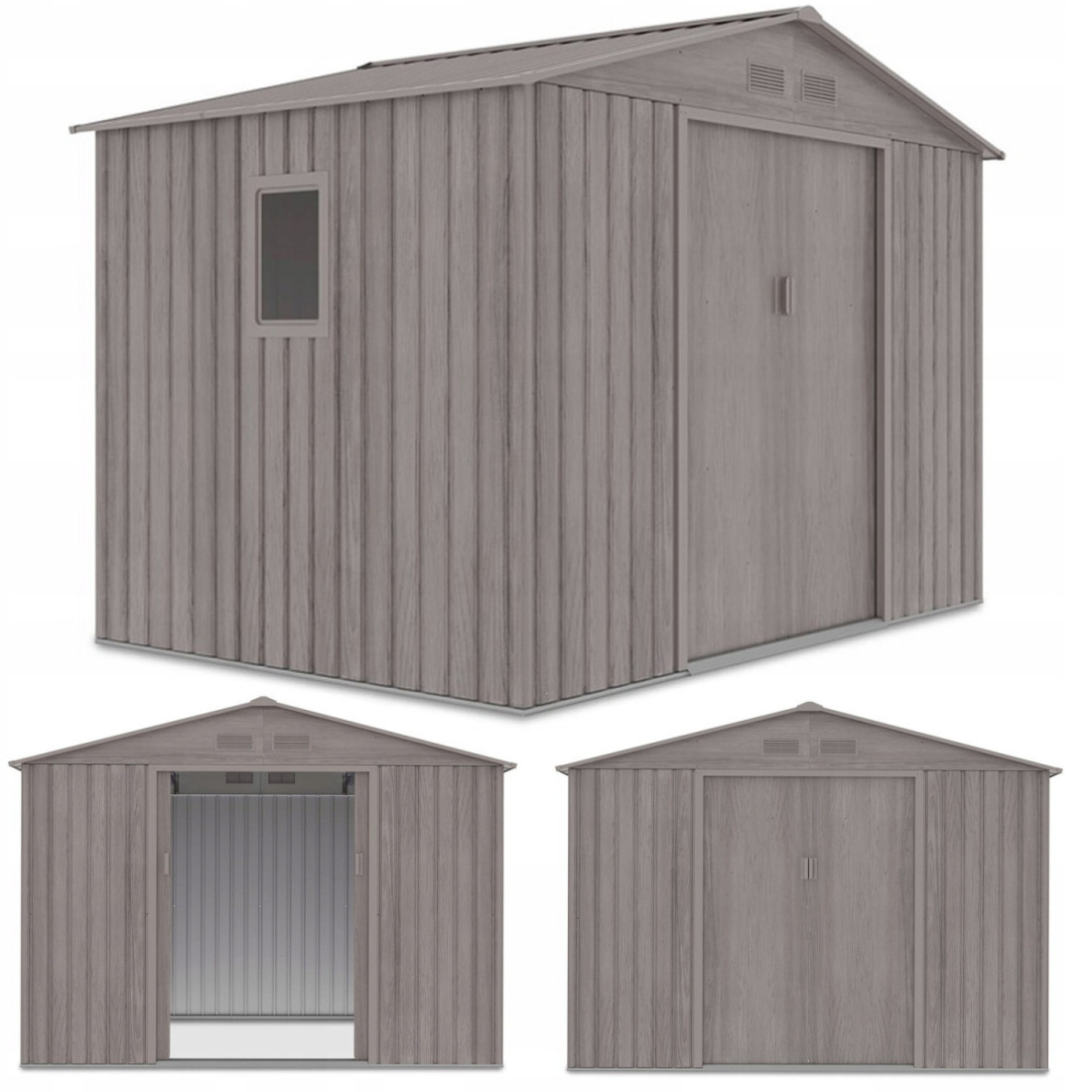 HUDSON 9x6 DOMEK METALOWY LIGHT WOOD (003813)