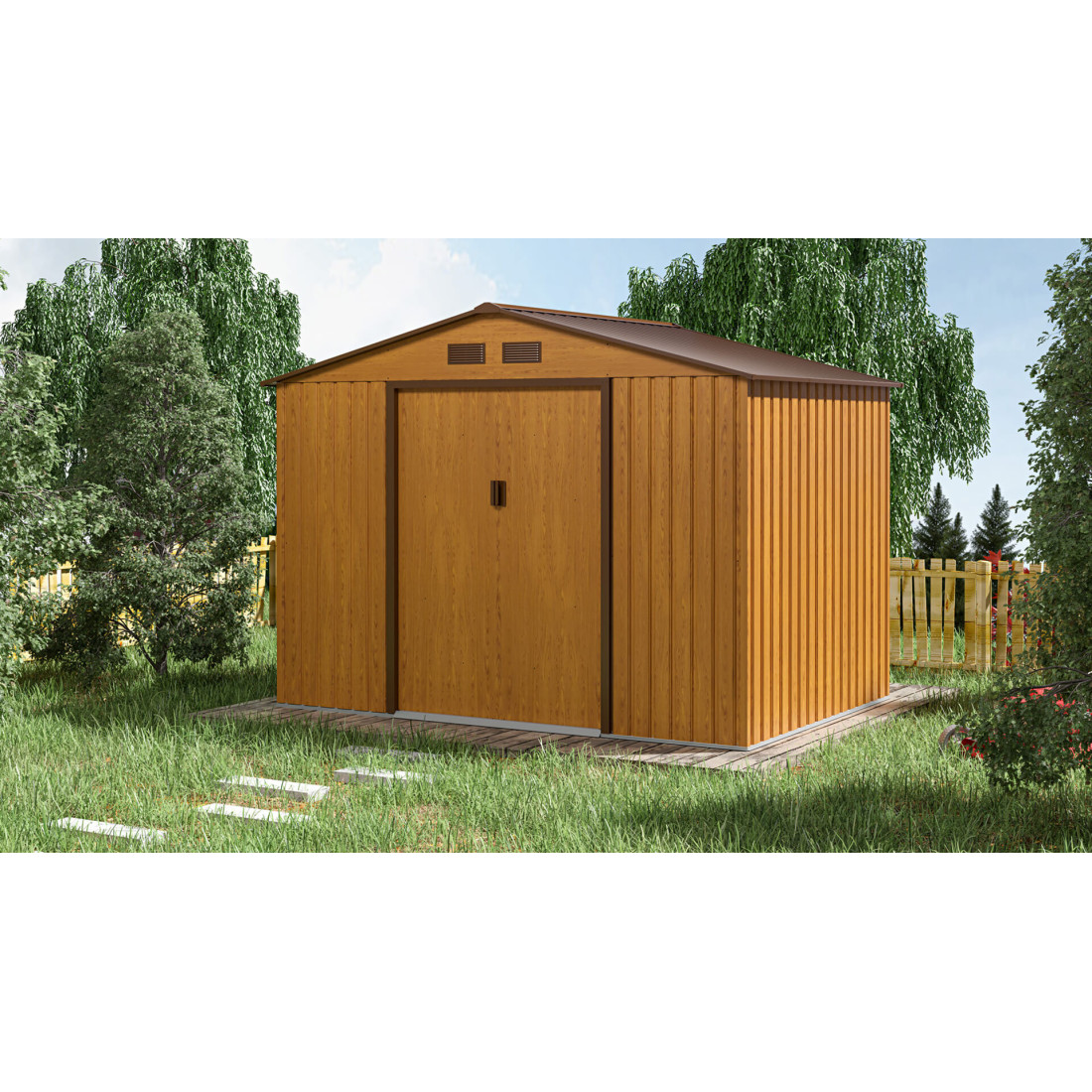HUDSON 9x6 DOMEK METALOWY OAK/BROWN (003812) - obrazek 4