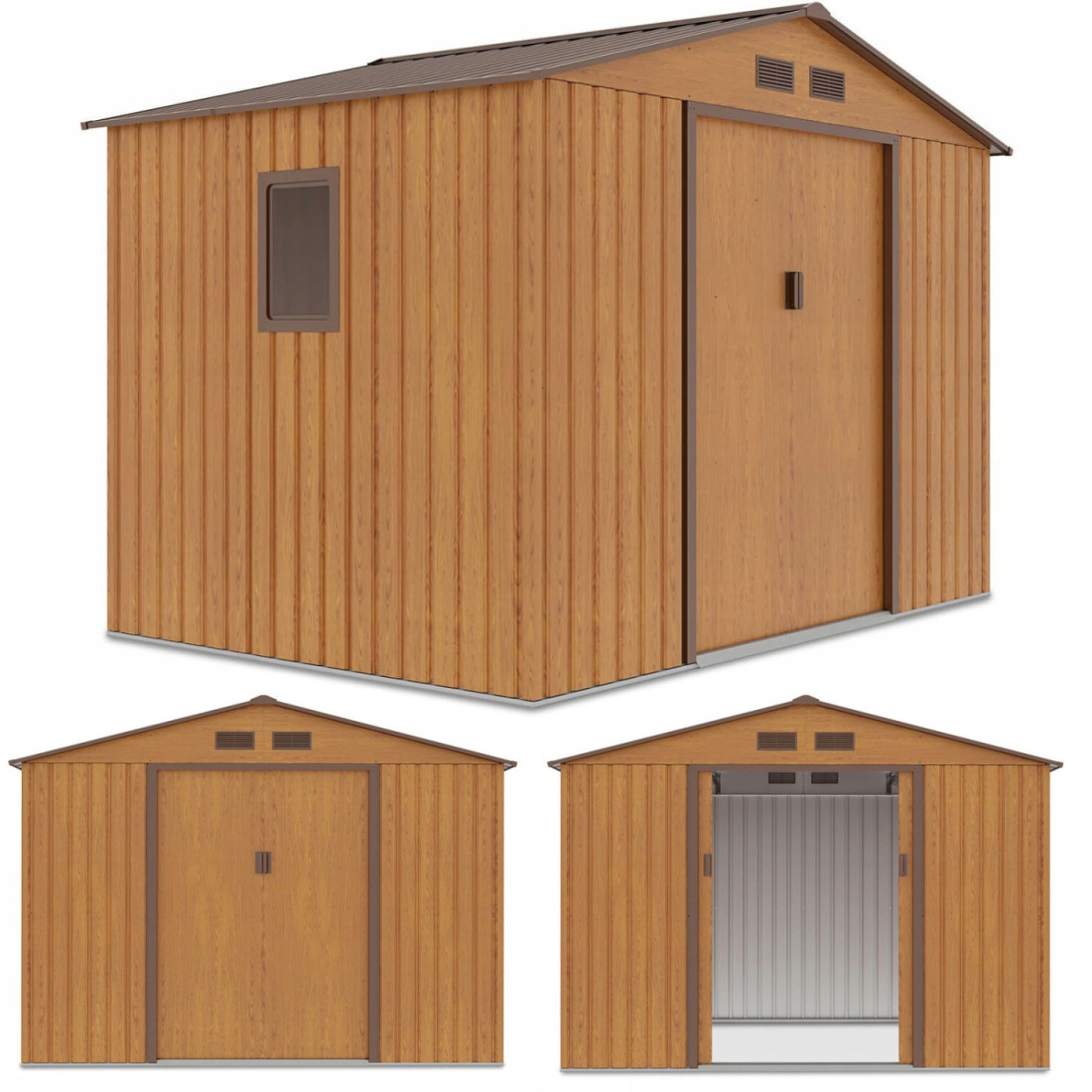 HUDSON 9x6 DOMEK METALOWY OAK/BROWN (003812)