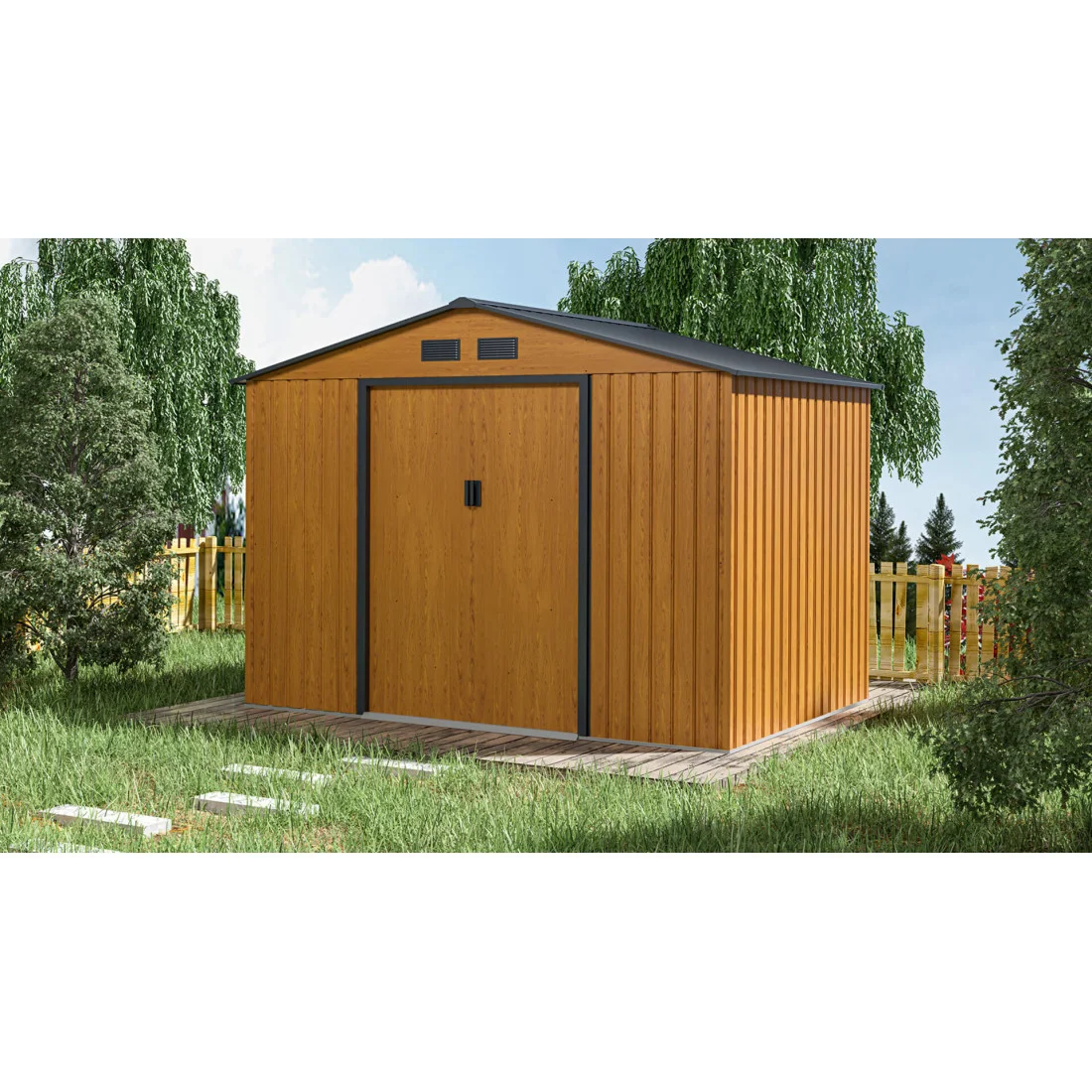 HUDSON 9x6 DOMEK METALOWY OAK/GREY (004096) - obrazek 4