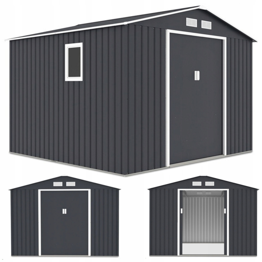HUDSON 9x8 DOMEK METALOWY COLD GREY (003134)