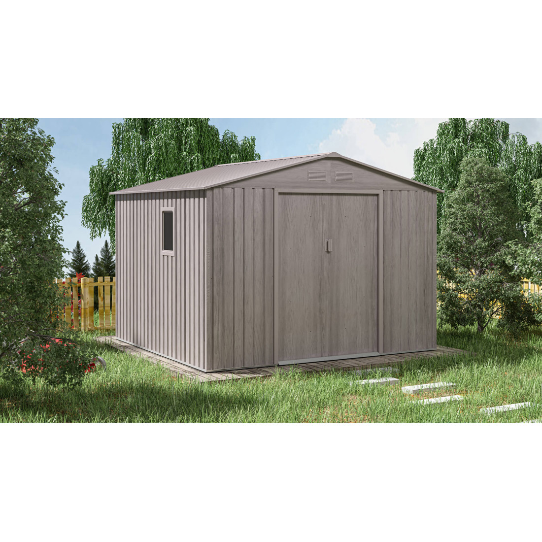 HUDSON 9x8 DOMEK METALOWY LIGHT WOOD (003815) - obrazek 4