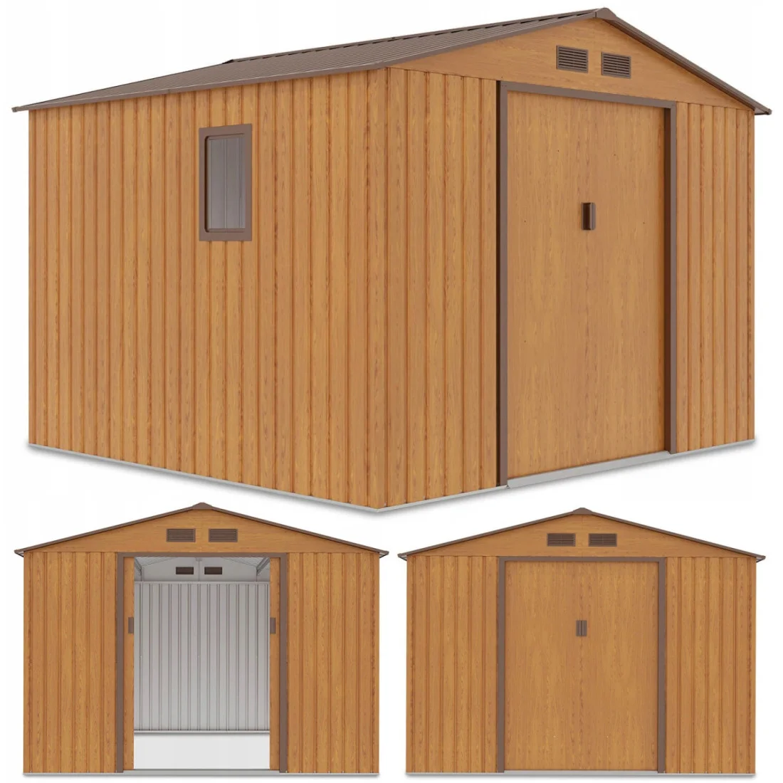HUDSON 9x8 DOMEK METALOWY OAK/BROWN (003814)