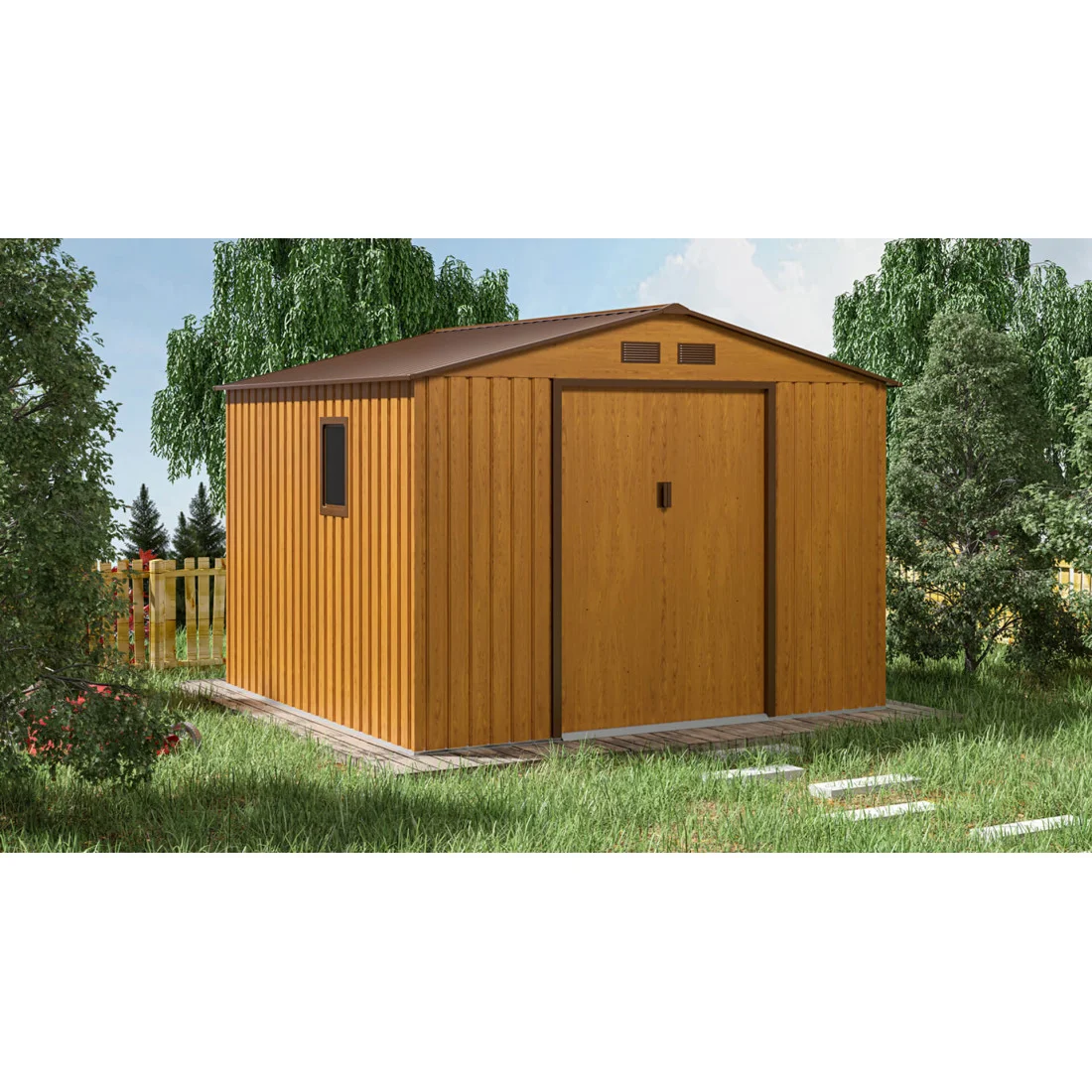 HUDSON 9x8 DOMEK METALOWY OAK/BROWN (003814) - obrazek 4