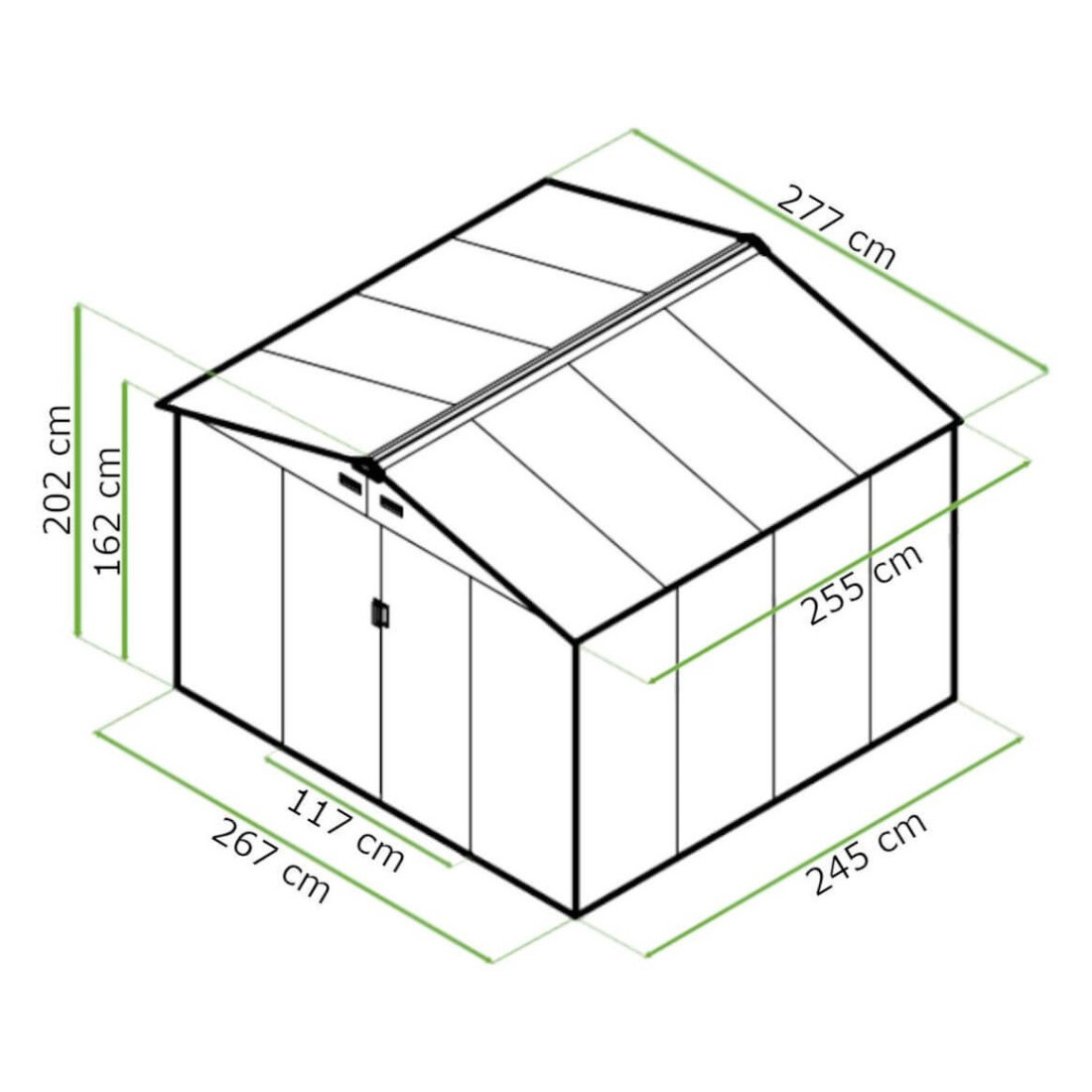 HUDSON 9x8 DOMEK METALOWY WALNUT (003392) - obrazek 3