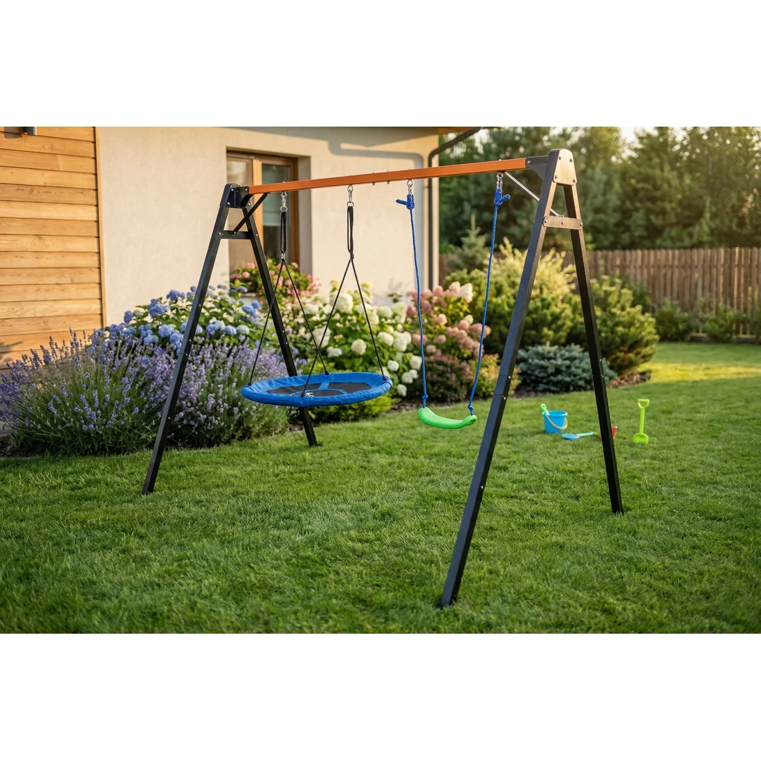 HUŚTAWKA OGRODOWA DLA DZIECI 255x172x207CM (008354) - obrazek 3