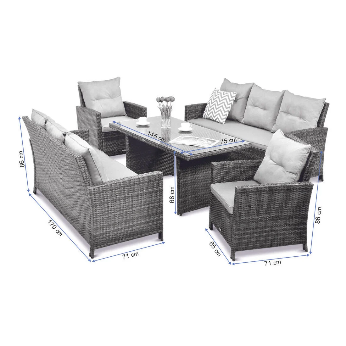 IBIZA FAMILY ZESTAW GREY (003365) - obrazek 11